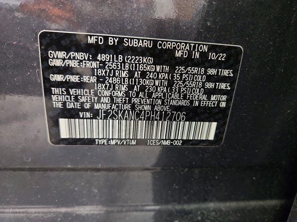 2023 SUBARU FORESTER