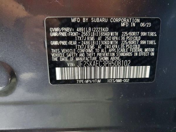 2023 SUBARU FORESTER