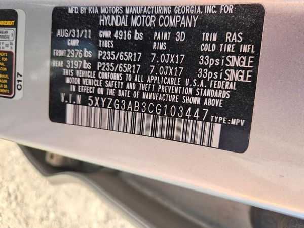 2012 HYUNDAI SANTA FE GL(Middle-low )
