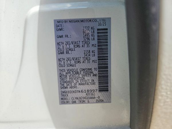 2026 NISSAN FRONTIER