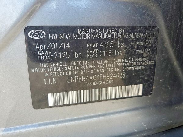 2014 HYUNDAI SONATA