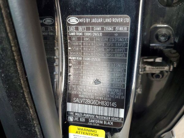2013 LAND ROVER RANGEROVER Dynamic Premium