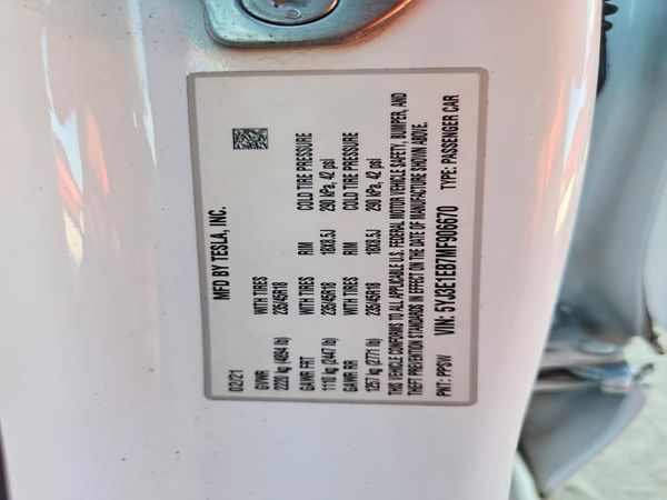2021 TESLA MODEL 3