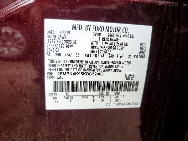 2019 FORD EDGE