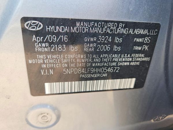2017 HYUNDAI ELANTRA