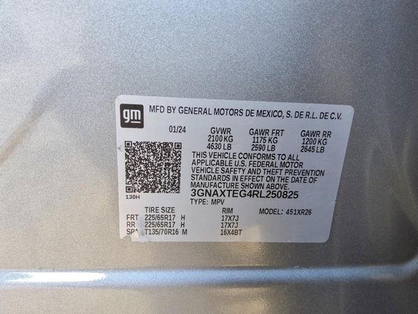2024 CHEVROLET EQUINOX LS (2FL) — VINS