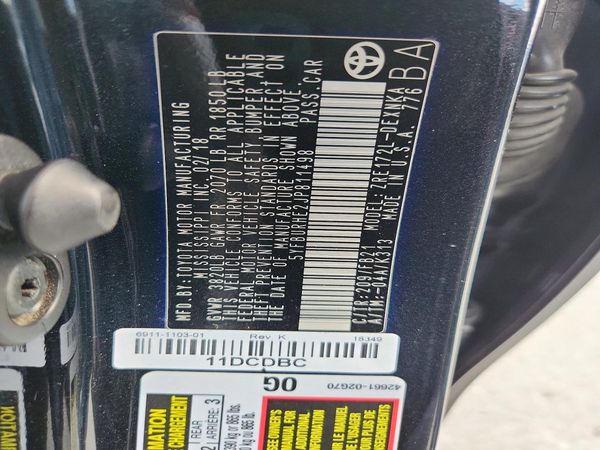 2018 TOYOTA COROLLA L/LE/SE/XLE/XSE