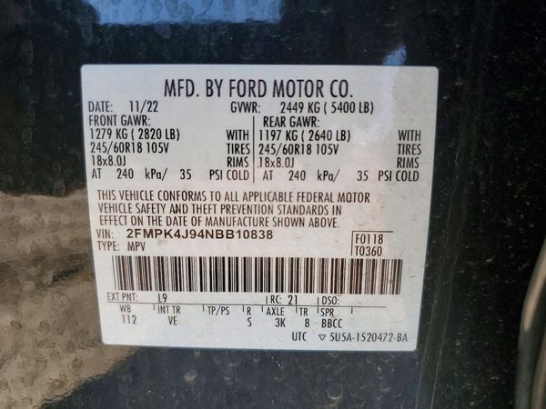 2022 FORD EDGE
