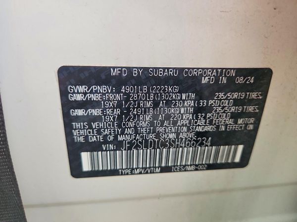 2025 SUBARU FORESTER Touring