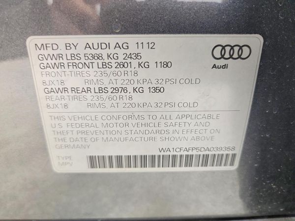2013 AUDI Q5 Premium Hybrid