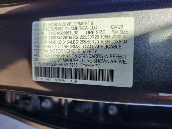 2023 HONDA PILOT TRG