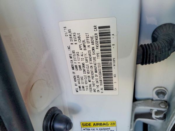2016 ACURA TLX TECH — VINS