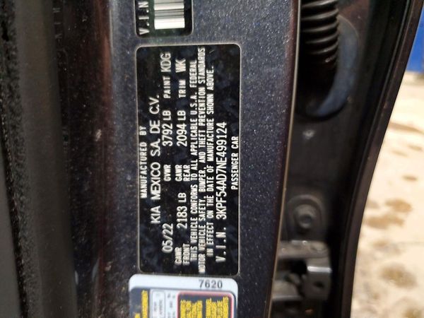 2022 KIA FORTE