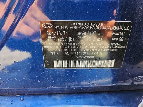 2015 HYUNDAI SONATA