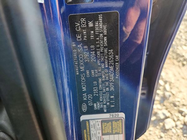 2021 KIA FORTE GT Line