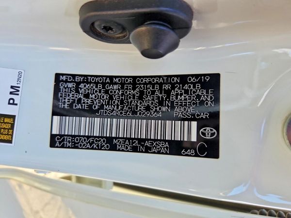 2020 TOYOTA COROLLA
