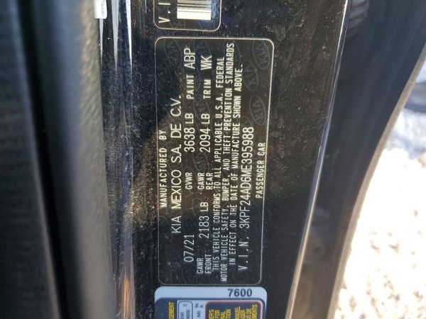 2021 KIA FORTE