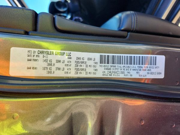 2012 JEEP CHEROKEE Laredo — VINS