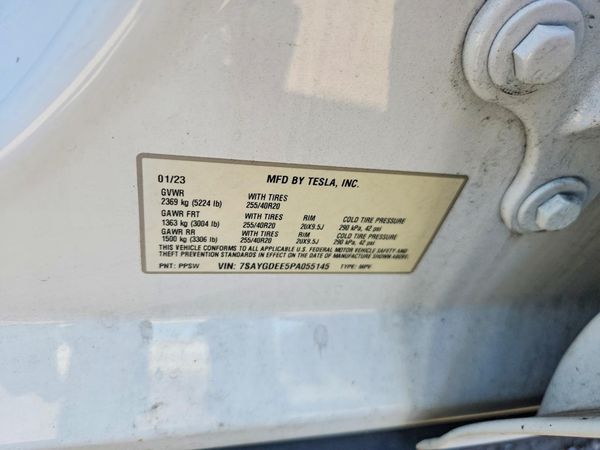 2023 TESLA MODEL Y — VINS