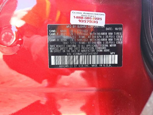 2023 SUBARU ASCENT PREMIUM 8 ES, SMART