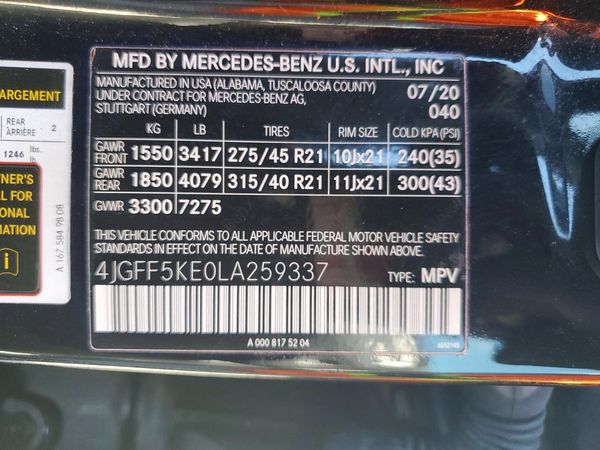 2020 MERCEDES-BENZ GLS