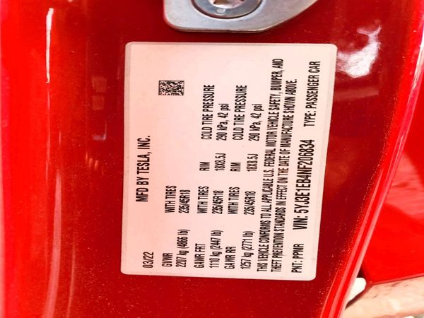 2022 TESLA MODEL 3