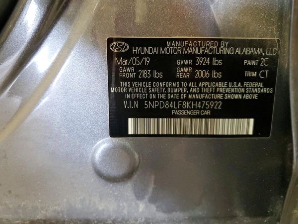 2019 HYUNDAI ELANTRA
