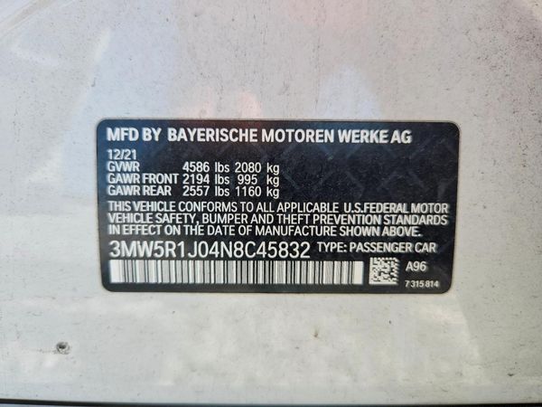 2022 BMW 330I