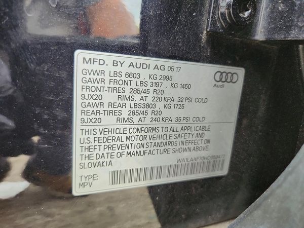 2017 AUDI Q7