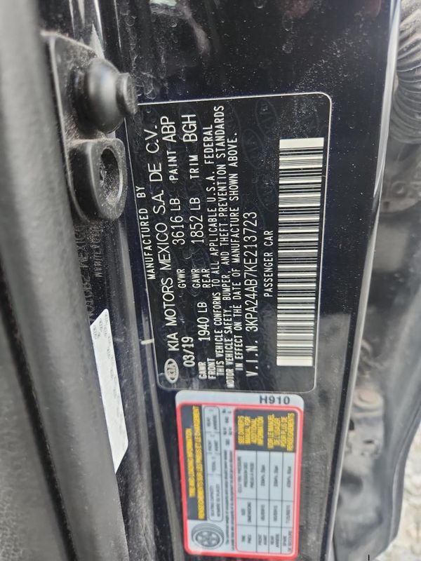 2019 KIA RIO LX, S