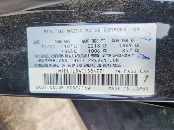 2012 MAZDA MAZDA3 Touring/GS