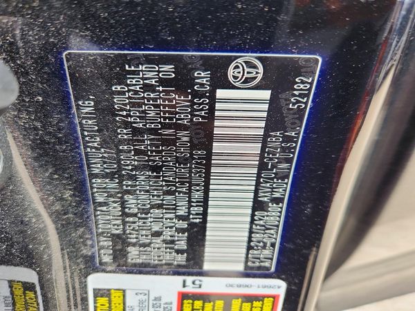 2018 TOYOTA CAMRY L/LE/SE/XLE
