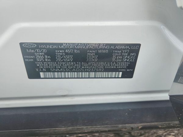 2020 HYUNDAI SANTA FE SEL