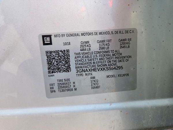 2019 CHEVROLET EQUINOX LS