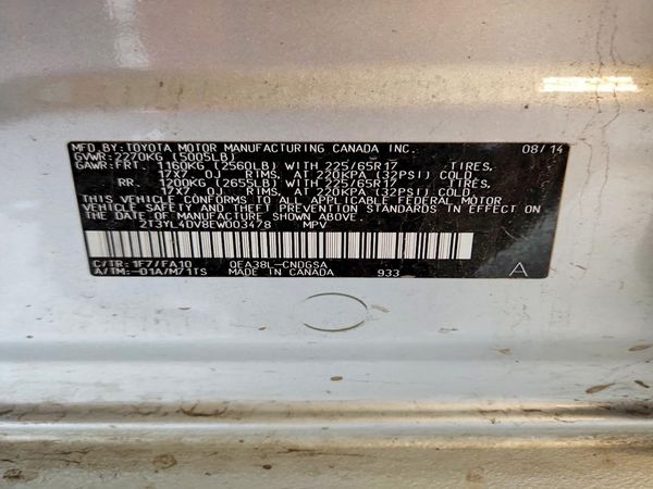 2014 TOYOTA RAV4 High