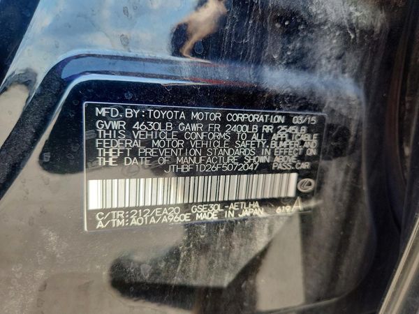 2015 LEXUS IS 250