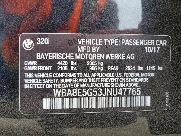 2018 BMW 320
