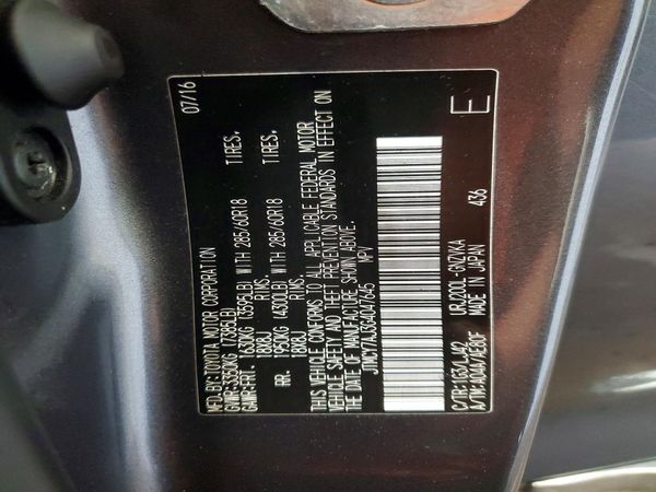 2016 TOYOTA LAND CRUISER VX-R