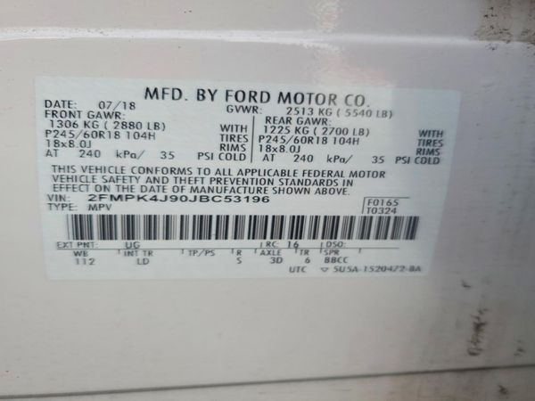 2018 FORD EDGE SEL