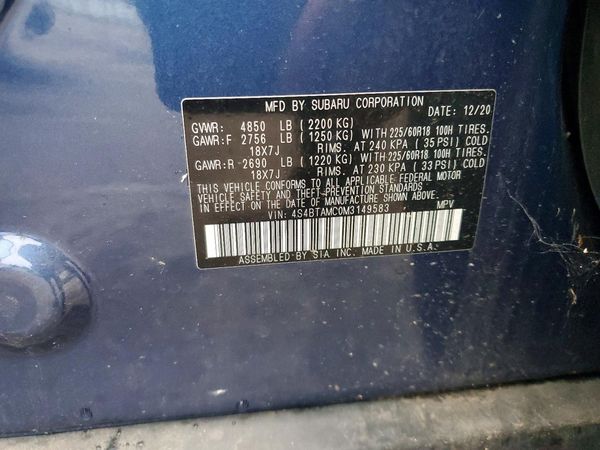 2021 SUBARU OUTBACK Limited
