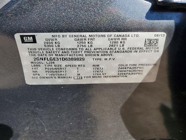 2013 CHEVROLET EQUINOX LTZ