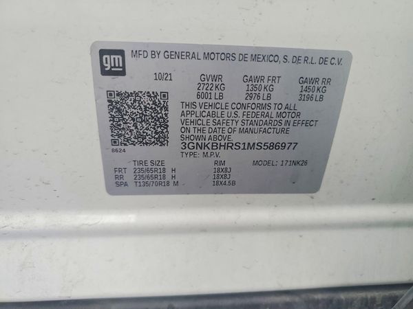 2021 CHEVROLET BLAZER 2LT