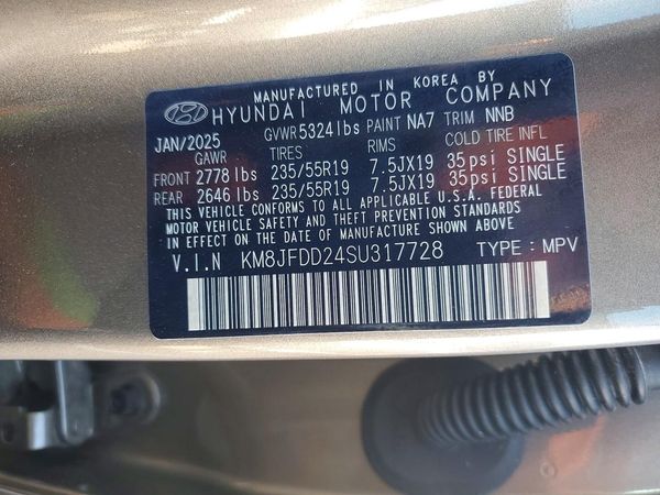 2025 HYUNDAI TUCSON Limited