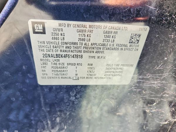 2015 CHEVROLET EQUINOX 1LT