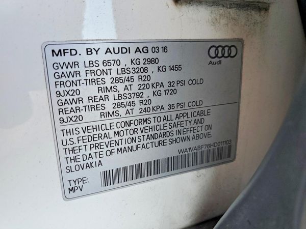 2017 AUDI Q7 quattro Prestige