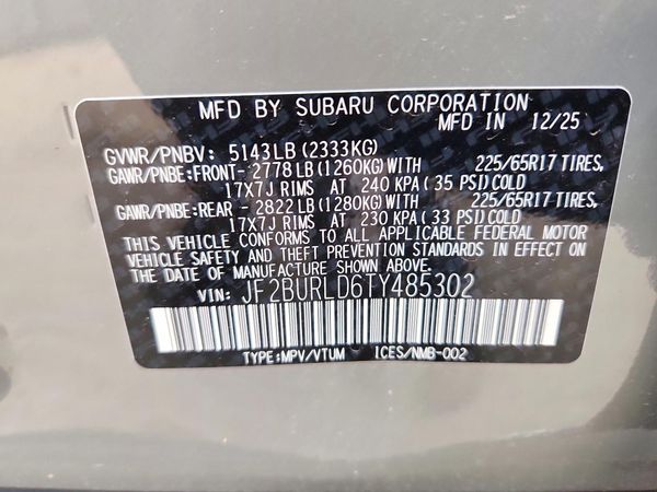 2026 SUBARU OUTBACK Wilderness