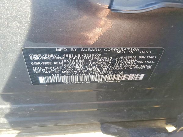 2022 SUBARU FORESTER