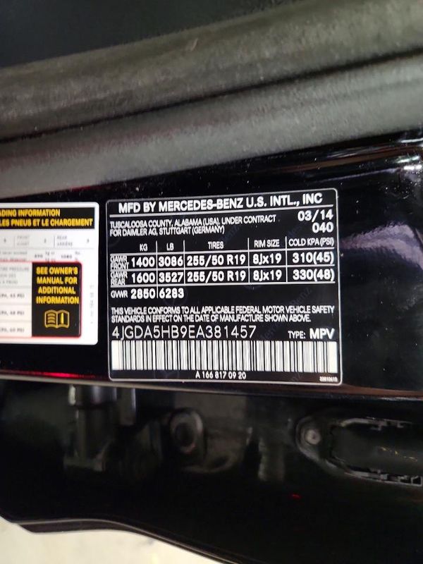 2014 MERCEDES-BENZ ML ML350 4-MATIC