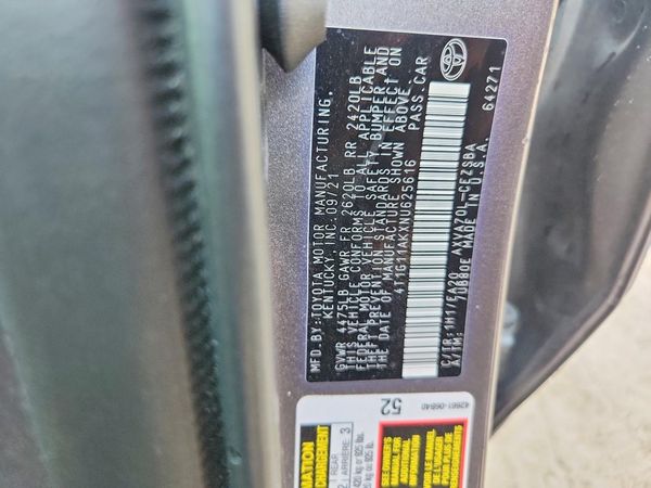 2022 TOYOTA CAMRY