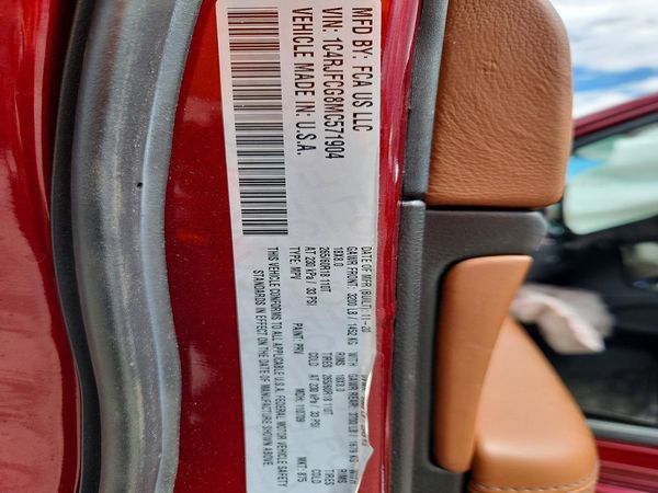 2021 JEEP CHEROKEE Overland — VINS